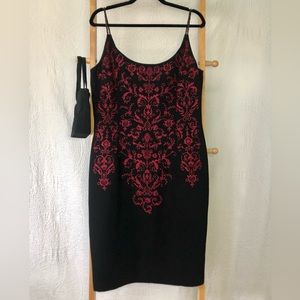 Maggy London | Dresses | Amazing Like New Maggy London Sexy Gothic  Embroidered Sheath Dress | Poshmark